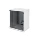 DIGITUS SOHO DN-19 12-U-S-1 19" 12U 595x540x400mm lapraszerelt üvegajtós szürke fali rack szekrény