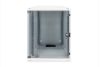 DIGITUS SOHO DN-19 12-U-S-1 19" 12U 595x540x400mm lapraszerelt üvegajtós szürke fali rack szekrény