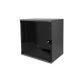 DIGITUS SOHO DN-19 12-U-S-SW 19" 12U 595x540x400mm lapraszerelt üvegajtós fekete fali rack szekrény