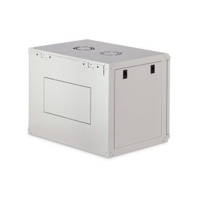   DIGITUS Dynamic-N DN-37104 19" 9U 474x600x450mm lapraszerelt üvegajtós szürke fali rack szekrény