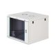 DIGITUS Dynamic-N DN-37106 19" 9U 474x600x600mm lapraszerelt üvegajtós szürke fali rack szekrény