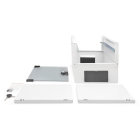   DIGITUS DN-49102 SOHO PRO 10" 9U 254x315x300mm üvegajtós szürke fali rack szekrény