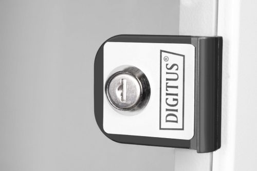 DIGITUS DN-49102 SOHO PRO 10" 9U 254x315x300mm üvegajtós szürke fali rack szekrény
