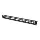 DIGITUS DN-91411 19" 1U 24port moduláris fekete üres patch panel