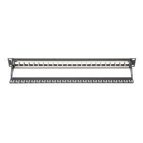   DIGITUS DN-91411 19" 1U 24port moduláris fekete üres patch panel