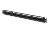DIGITUS DN-91524U 19" 1U 24port Cat.5e fekete árnyékolatlan Patch Panel