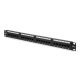 DIGITUS DN-91524U 19" 1U 24port Cat.5e fekete árnyékolatlan Patch Panel