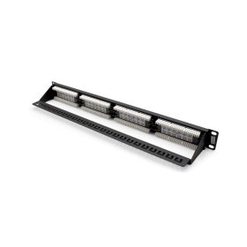   DIGITUS DN-91524U 19" 1U 24port Cat.5e fekete árnyékolatlan Patch Panel