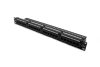 DIGITUS DN-91524U 19" 1U 24port Cat.5e fekete árnyékolatlan Patch Panel
