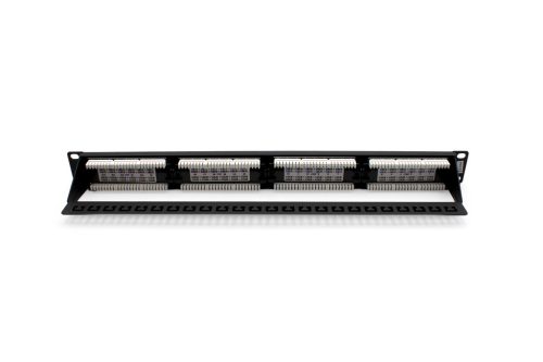 DIGITUS DN-91524U 19" 1U 24port Cat.5e fekete árnyékolatlan Patch Panel