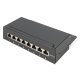 DIGITUS DN-91608SD Cat.6 8port asztali fekete árnyékolt patch panel
