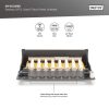DIGITUS DN-91608SD Cat.6 8port asztali fekete árnyékolt patch panel