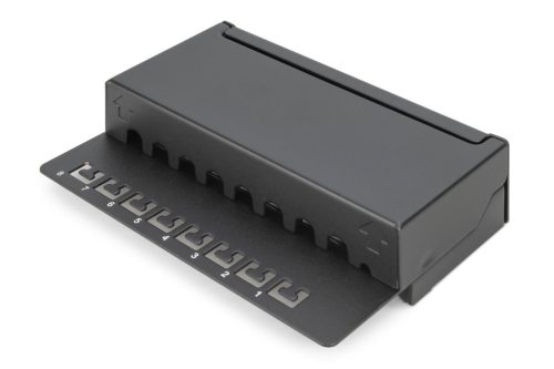 DIGITUS DN-91608SD Cat.6 8port asztali fekete árnyékolt patch panel