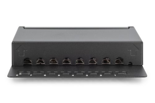 DIGITUS DN-91608SD Cat.6 8port asztali fekete árnyékolt patch panel