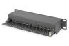 DIGITUS DN-91612S Cat.6 12port asztali fekete árnyékolt patch panel
