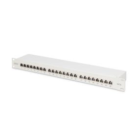   DIGITUS DN-91624S-EA 19" 1U 24port Cat.6A kompakt szürke árnyékolt patch panel