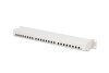 DIGITUS DN-91624S-EA 19" 1U 24port Cat.6A kompakt szürke árnyékolt patch panel