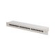 DIGITUS DN-91624S 19" 1U 24port Cat.6 kompakt szürke árnyékolt patch panel