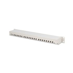   DIGITUS DN-91624S 19" 1U 24port Cat.6 kompakt szürke árnyékolt patch panel