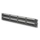 DIGITUS DN-91648U 19" 2U 48port Cat.6 kompakt fekete árnyékolatlan patch panel