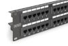 DIGITUS DN-91648U 19" 2U 48port Cat.6 kompakt fekete árnyékolatlan patch panel