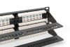 DIGITUS DN-91648U 19" 2U 48port Cat.6 kompakt fekete árnyékolatlan patch panel