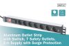 DIGITUS DN-95407 19" 1U PDU 7xCEE 7/3 schuko aljzat CEE7/7 csatlakozó 2m túlfeszültségvédett elosztósor