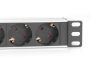 DIGITUS DN-95418 10" 1U PDU 230V 16A 4x Schuko aljzat CEE7/7 csatlakozó hálózati 2m elosztósor