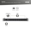 DIGITUS DN-95429 19" 1U PDU 230V 10A 9xIEC C13 aljzat IEC C14 csatlakozó 2m elosztósor