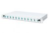 DIGITUS DN-96331/3 19" 1U 12xLC duplex OM3 toldóval pigtaillel és kötőkazettával szerelt optikai patch panel