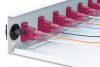 DIGITUS DN-96331-4 19" 1U 12xLC duplex OM4 toldóval pigtaillel és kötőkazettával szerelt optikai patch panel