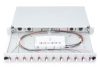 DIGITUS DN-96331-4 19" 1U 12xLC duplex OM4 toldóval pigtaillel és kötőkazettával szerelt optikai patch panel