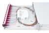 DIGITUS DN-96331-4 19" 1U 12xLC duplex OM4 toldóval pigtaillel és kötőkazettával szerelt optikai patch panel