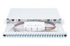 DIGITUS DN-96332-4 19" 1U 24xLC duplex OM4 toldóval pigtaillel és kötőkazettával szerelt optikai patch panel