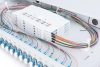 DIGITUS DN-96332-4 19" 1U 24xLC duplex OM4 toldóval pigtaillel és kötőkazettával szerelt optikai patch panel