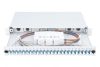 DIGITUS DN-96332/9 19" 1U 24xLC duplex OS2 toldóval pigtaillel és kötőkazettával szerelt optikai patch panel
