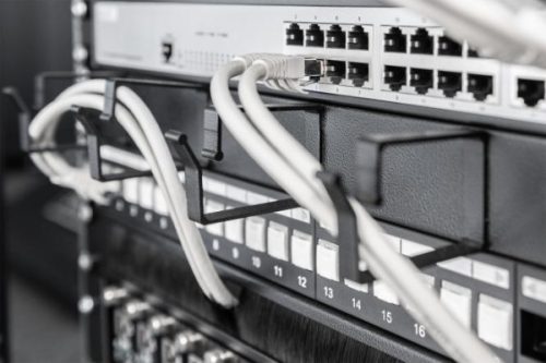 DIGITUS DN-97602 19" 1U gyűrűs fekete kábelrendező