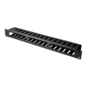   DIGITUS DN-97617 19" 1U fekete csatornás kábelvezető levehető fedéllel