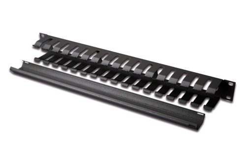 DIGITUS DN-97617 19" 1U fekete csatornás kábelvezető levehető fedéllel