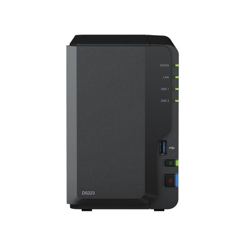 Synology DiskStation DS223 (2GB) 2x SSD/HDD lemezes NAS + regisztrációs kártya