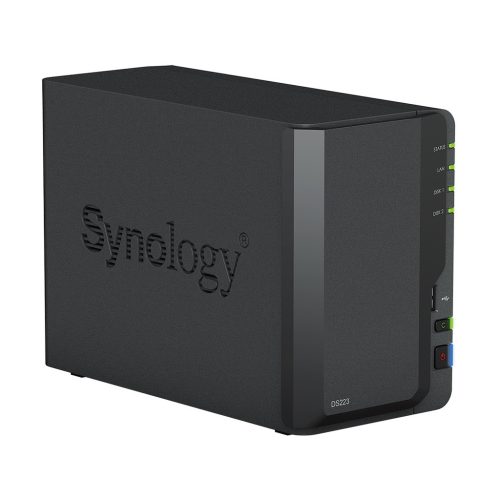 Synology DiskStation DS223 (2GB) 2x SSD/HDD lemezes NAS + regisztrációs kártya