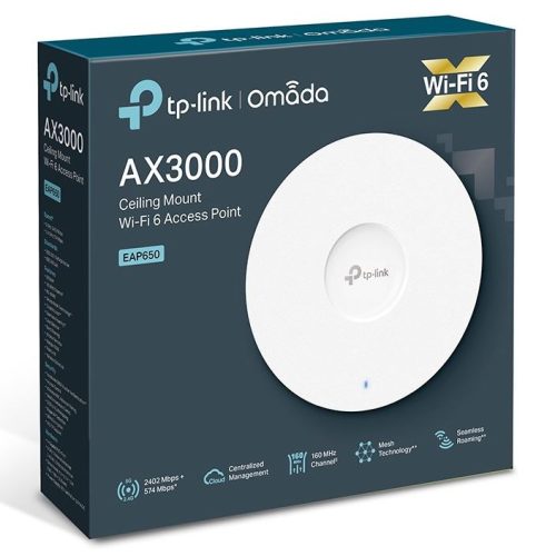 TP-LINK ACCESS POINT EAP650 AX3000 Ceiling M DualBand WiFi6