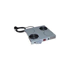   Legrand EC2V 2 ventilátoros tetőventilátor és termosztát készlet Evoline álló szekrényhez