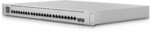 Ubiquiti UniFi USW-Enterprise-24-PoE 12x 2.5GbE Multi-Gigabit PoE LAN 12xGbE PoE LAN 2xSFP+ port 400W L3 menedzselhető switch