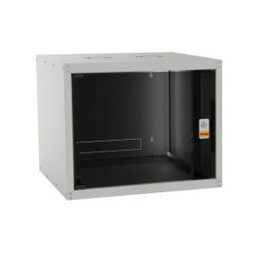   Legrand EVO20U6045 Evoline 19" 20U SZÉL:600 MÉLY:450 MAG:982 MAX:65kg üvegajtós szürke fali rack szekrény