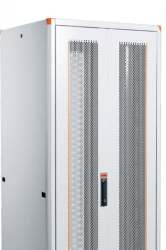 Legrand EVO42U8080EE Evoline 19" 42U SZÉL:800 MÉLY:800 MAG:1894 MAX:1000kg dupla 63% perforált ajtós szürke álló rack szekrény