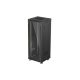 Lanberg FF01-6632-12B 19" 32U SZÉL:600mm MÉLY:600mm MAG:1603mm lapraszerelt üvegajtós fekete álló rack szekrény