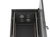 Lanberg FF01-6632-12B 19" 32U SZÉL:600mm MÉLY:600mm MAG:1603mm lapraszerelt üvegajtós fekete álló rack szekrény