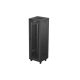 Lanberg FF01-6637-23BL 19" 37U SZÉL:600mm MÉLY:600mm MAG:1898mm lapraszerelt LCD hálós fémajtós fekete álló rack szekrény