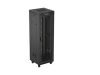 Lanberg FF01-6637-23BL 19" 37U SZÉL:600mm MÉLY:600mm MAG:1898mm lapraszerelt LCD hálós fémajtós fekete álló rack szekrény